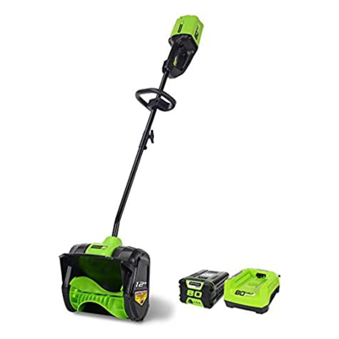 Greenworks 80 Volt 12" Single Stage Cordless Brushless Snow Shovel