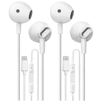 2-Pack HiFi Stereo USB Type C Headphones With Mic
