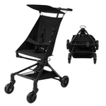10.5 Lbs Compact Foldable Baby Stroller W/ Lockable Rear Wheels