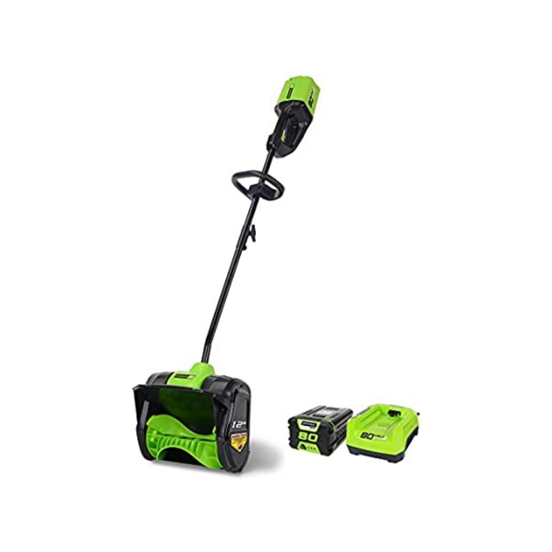 Greenworks PRO 80V 12" Cordless Brushless Snow Shovel W/ Battery & Charger