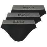 3-Pack Men's Premium Cotton Retro Classic Briefs