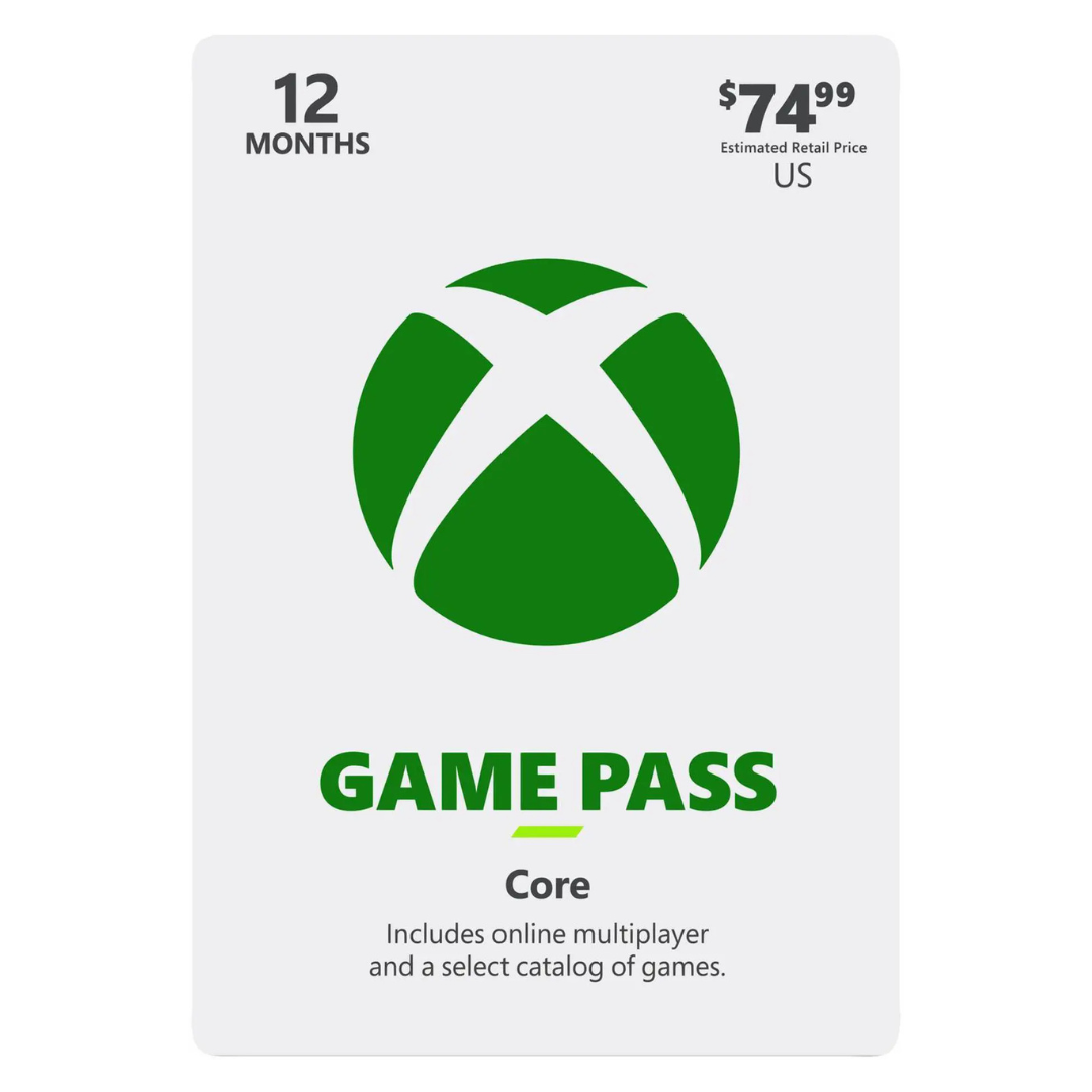 Microsoft Xbox Game Pass Core 12-month Membership