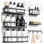 6-Count Yasonic Shower Organizer Caddy With Large Capacity Shelves