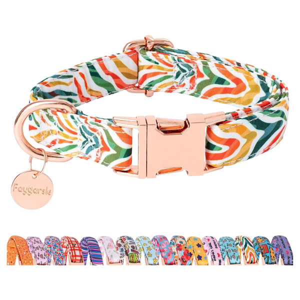 Faygarsle Multicolor Pattern Dog Collar