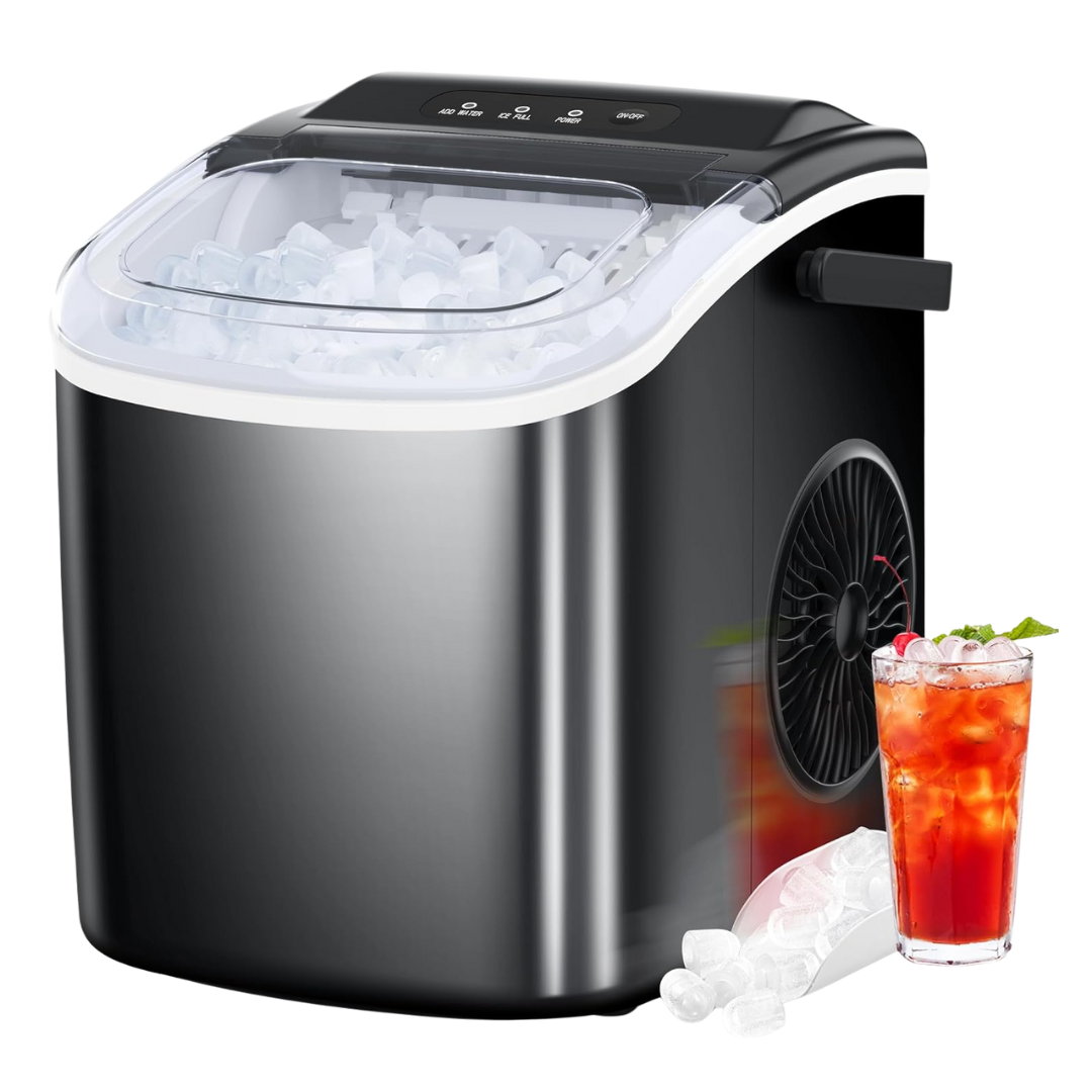 Cowsar Portable Countertop Ice Maker With Self-Cleaning (26.5lbs/24Hrs)