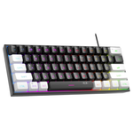Waterproof Mini 60% RGB Backlit 61 Key Ultra-Compact Gaming Keyboard