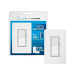 Lutron Caseta Diva Smart Dimmer Switch W/ Wall Plate (White)