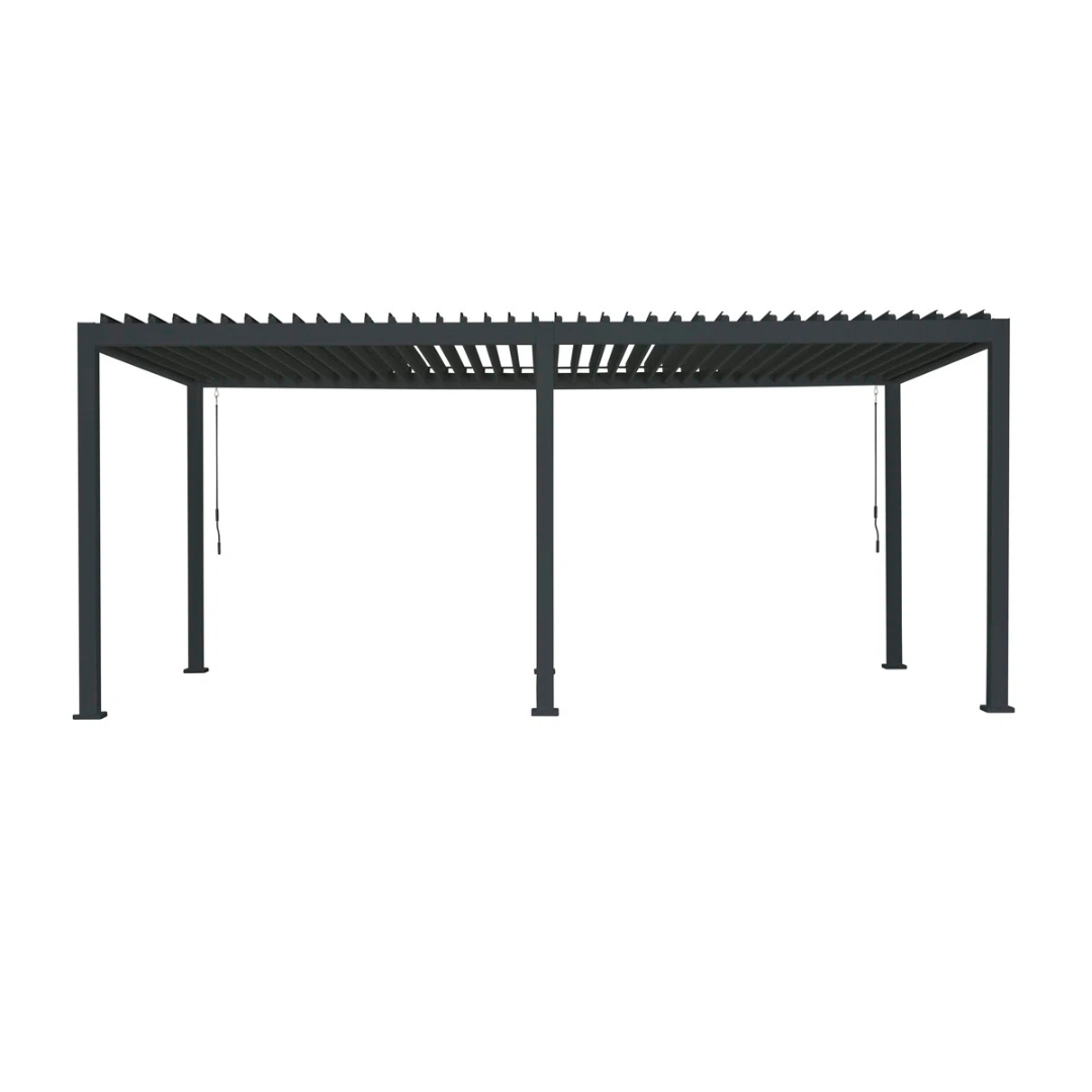10'x20' MIRADOR 111SR Louvered Aluminum Pergola W/ Adjustable Roof