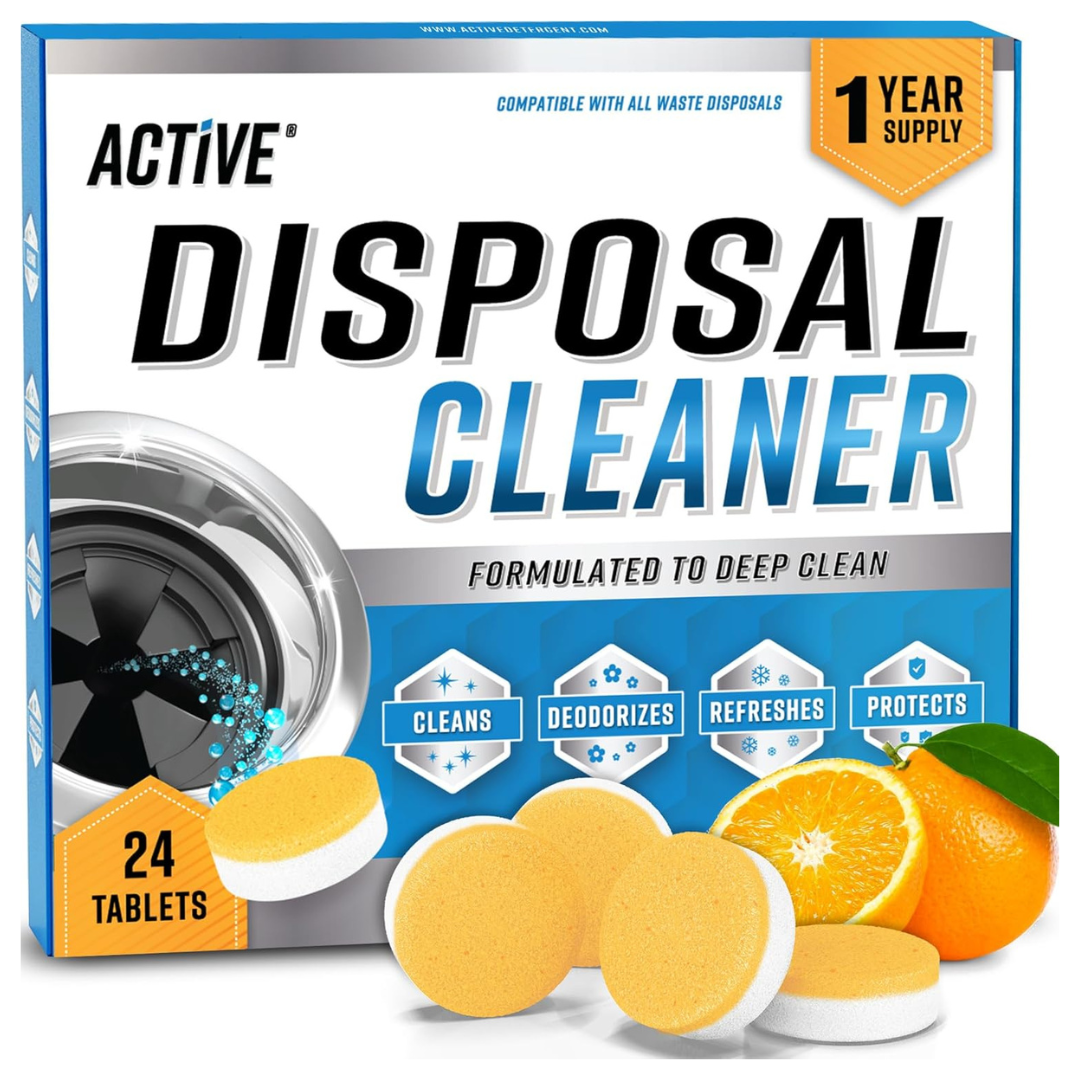 24-Pack ACTIVE Garbage Disposal Cleaner Tablets & Deodorizer Tablets