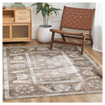 5ft x 7ft Washable Non Slip Dusty Vintage Floral Area Rug