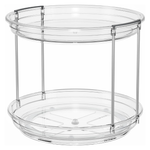 LAMU 2 Tier 9.25'' Rotating Spice Rack Organization