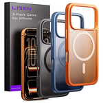 LISEN 3-Pack MagSafe Phone Cases For iPhone 17 (Various)