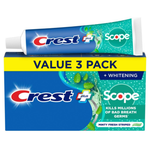 3-Pack Crest + Scope Complete Whitening Minty Fresh Toothpaste, 5.4Oz