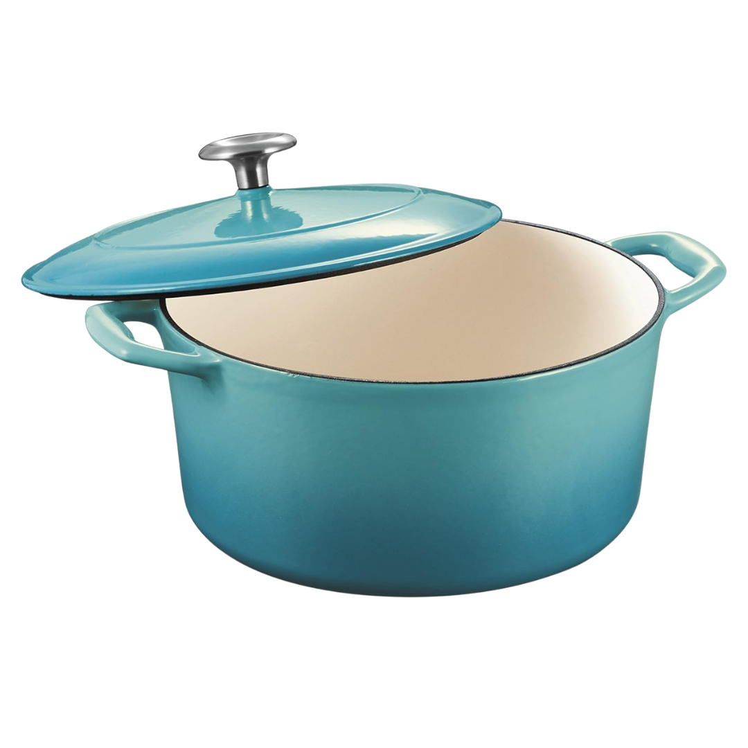 5.5-Qt Enameled Cast Iron Dutch Oven Pot with Lid