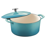 5.5-Qt Enameled Cast Iron Dutch Oven Pot with Lid