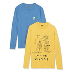 2-Pack Amazon Essentials Disney Marvel Star Wars Men's Long-Sleeve T-Shirts