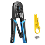 AMPCOM RJ45 Crimping Tool Crimper Cutter Stripper
