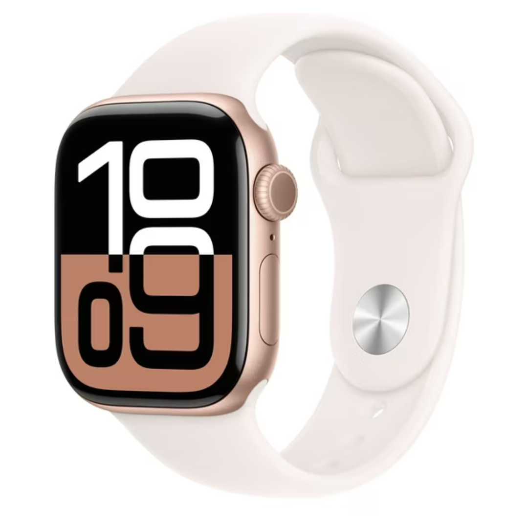 42mm Apple Watch Series 10 GPS + Cellular Smartwatch (Rose Gold M/L)