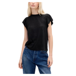 GAP Women's Linen-Blend Flutter-Sleeve T-Shirt