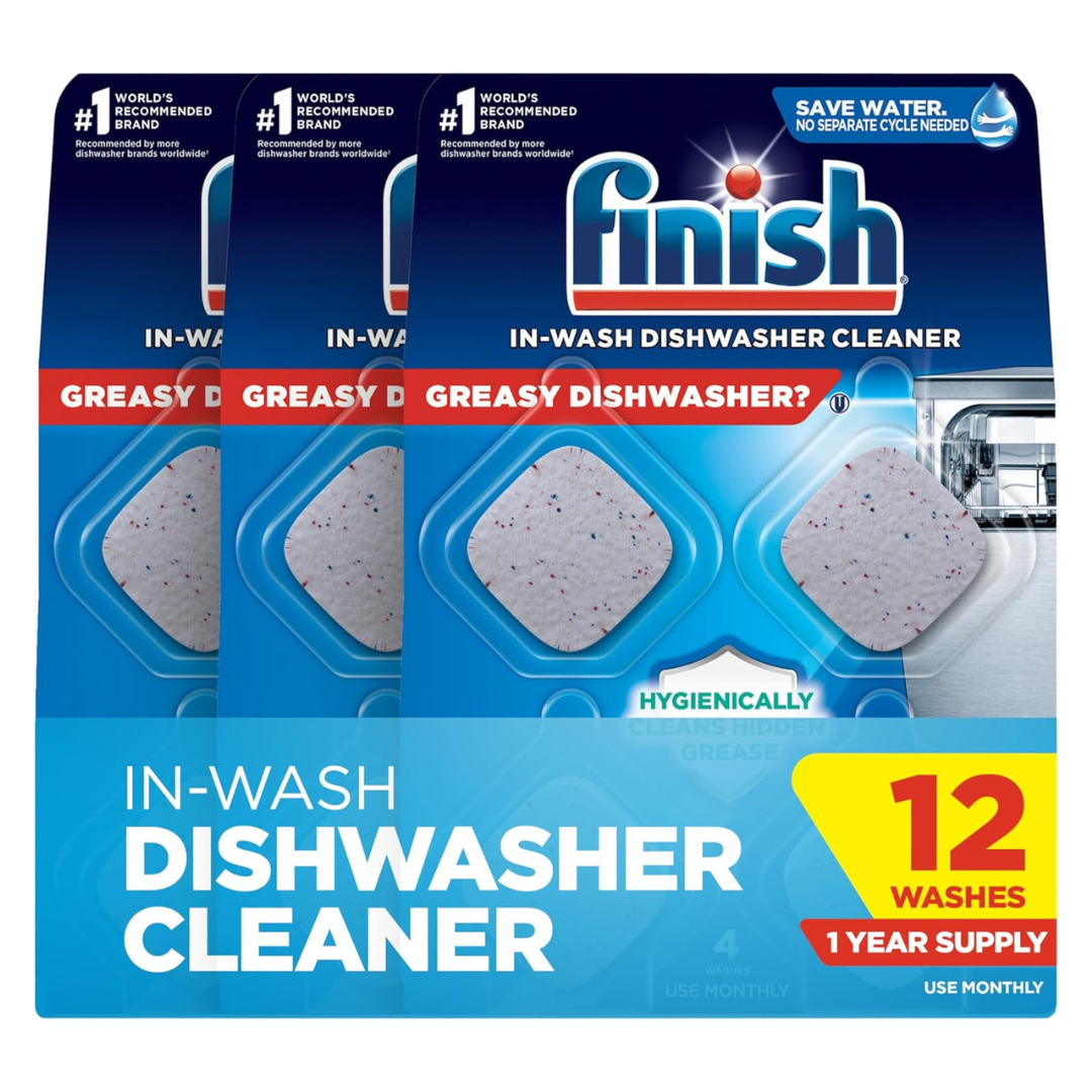 12-Count Finish DIshwasher Cleaner Tablets (12 Month Supply)