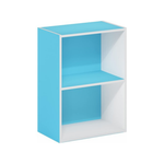 2-Tier Furinno Luder Open Shelf Bookcase