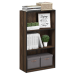 Furinno Basic 3-Tier Bookcase Storage Shelves (9.3"D x 21.8"W x 39.5"H)