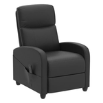 Modern High Back PU Leather Adjustable Heated Massage Recliner Chair