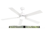 52" Modern Ceiling Fan With Integrated LED Light & R C