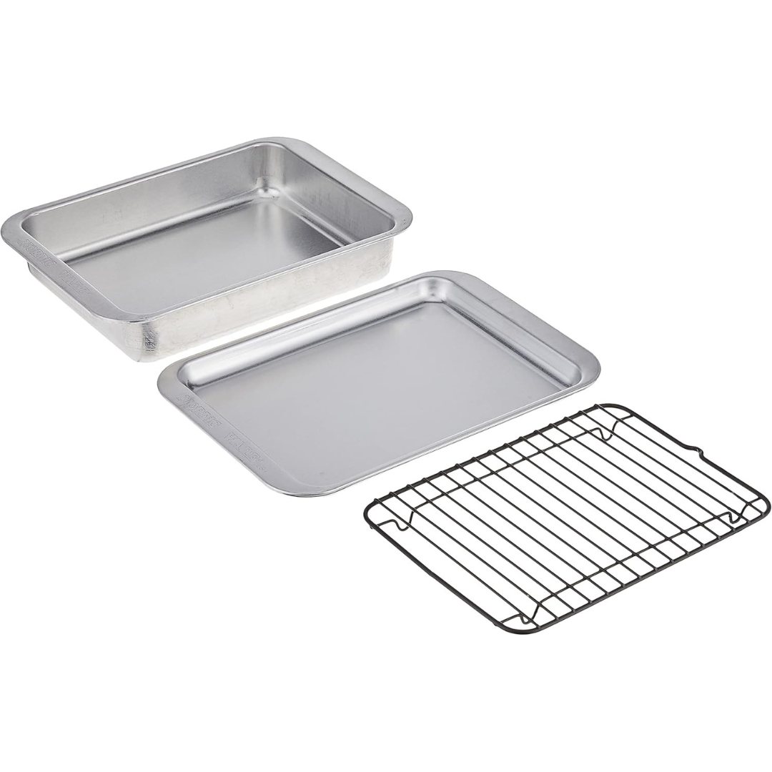Nordic Ware Naturals 3-Piece Compact Pan Set