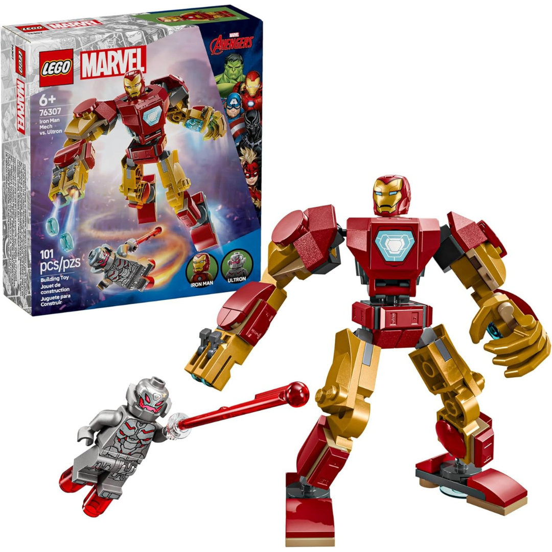 LEGO Marvel Iron Man Mech vs. Ultron Building Toy Set