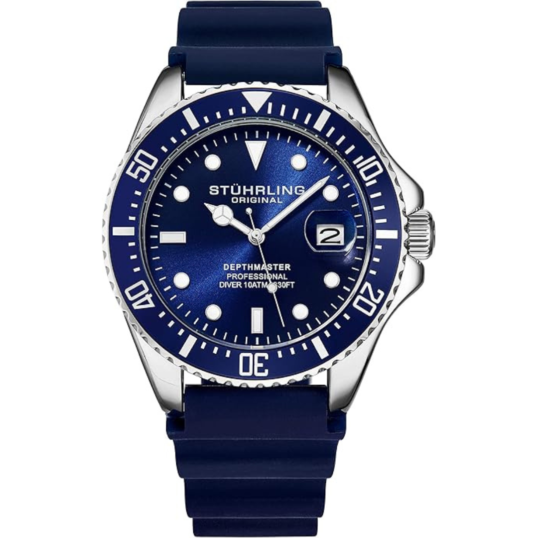 Men's Quartz Silver 42MM Water Resistant Watch