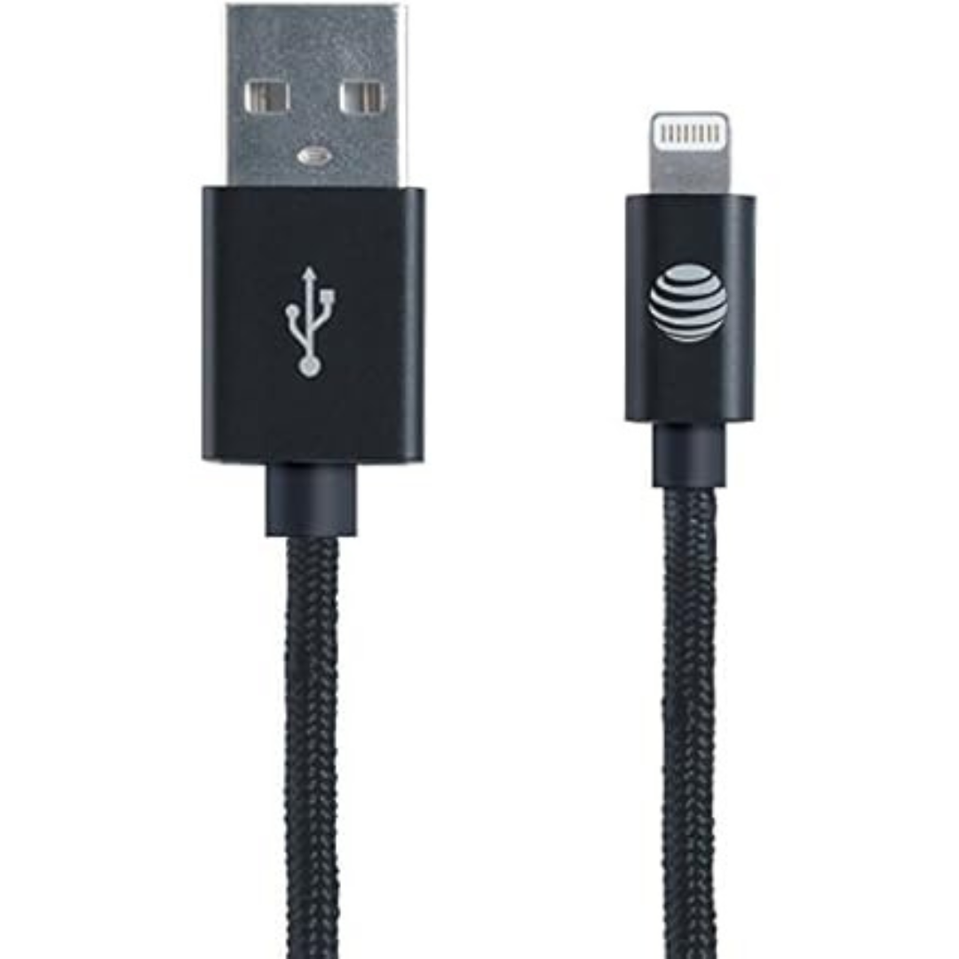 AT&T Apple Mfi Certified 4' Lightning Charge & Sync Braided Cable