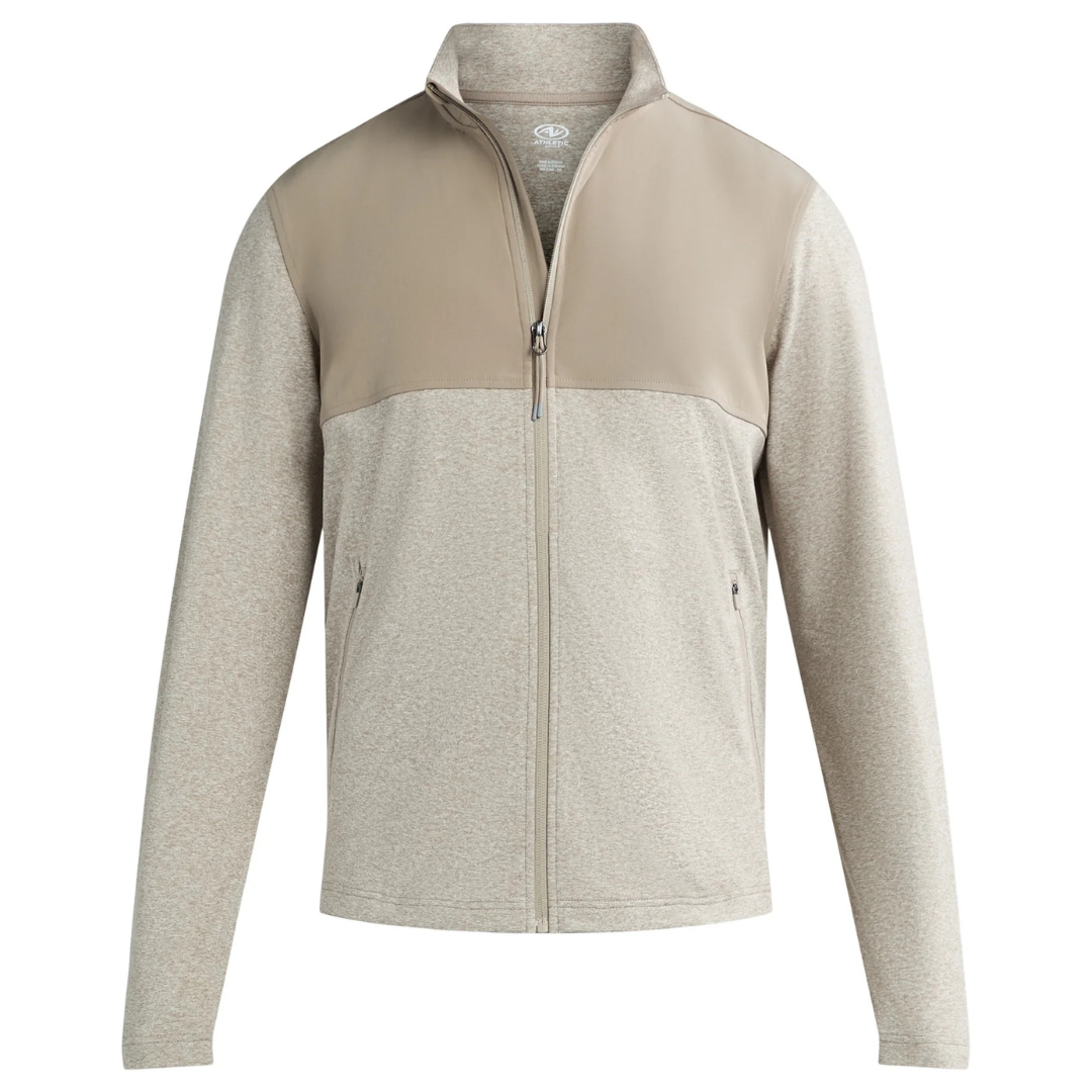 Athletic Works Men's Mixed Media Zip Jacket (S-3XL in 2 colors)