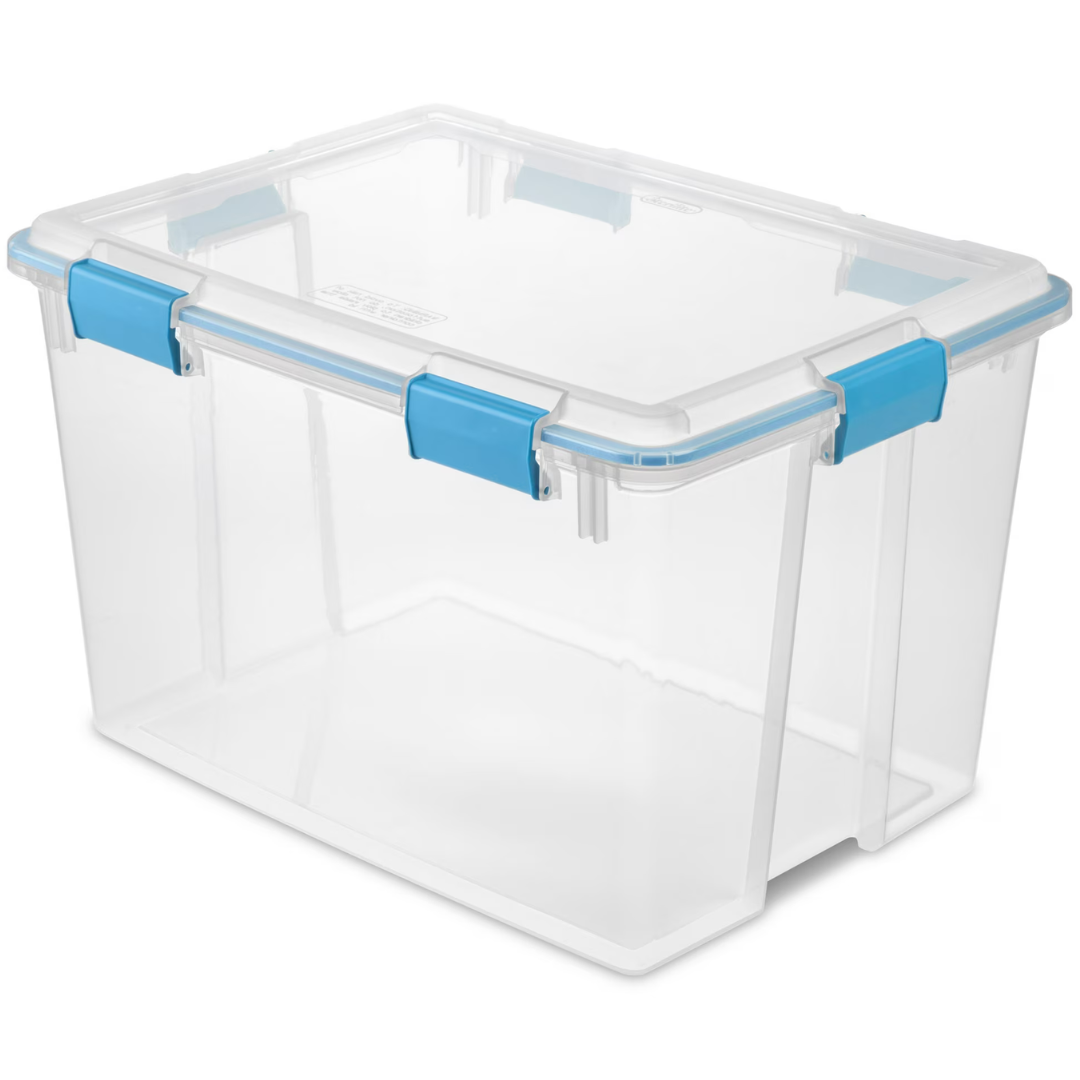 Sterilite 80 Quart Weather-Resistant Large Clear Storage Bin