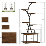 8-Tier 54.7" Metal Plant Stand with Grow Lights