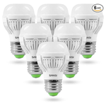 6-Pack Sansi 60W Equivalent Led Light Bulbs