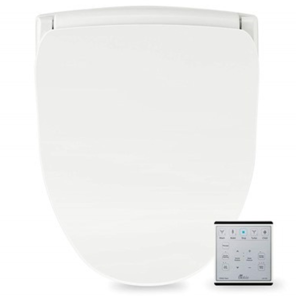 Bio Bidet Slim Two Electric Round Toilet Seat with Warm Water