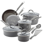 12-Piece Rachael Ray Cucina Nonstick Cookware Pots and Pans Set
