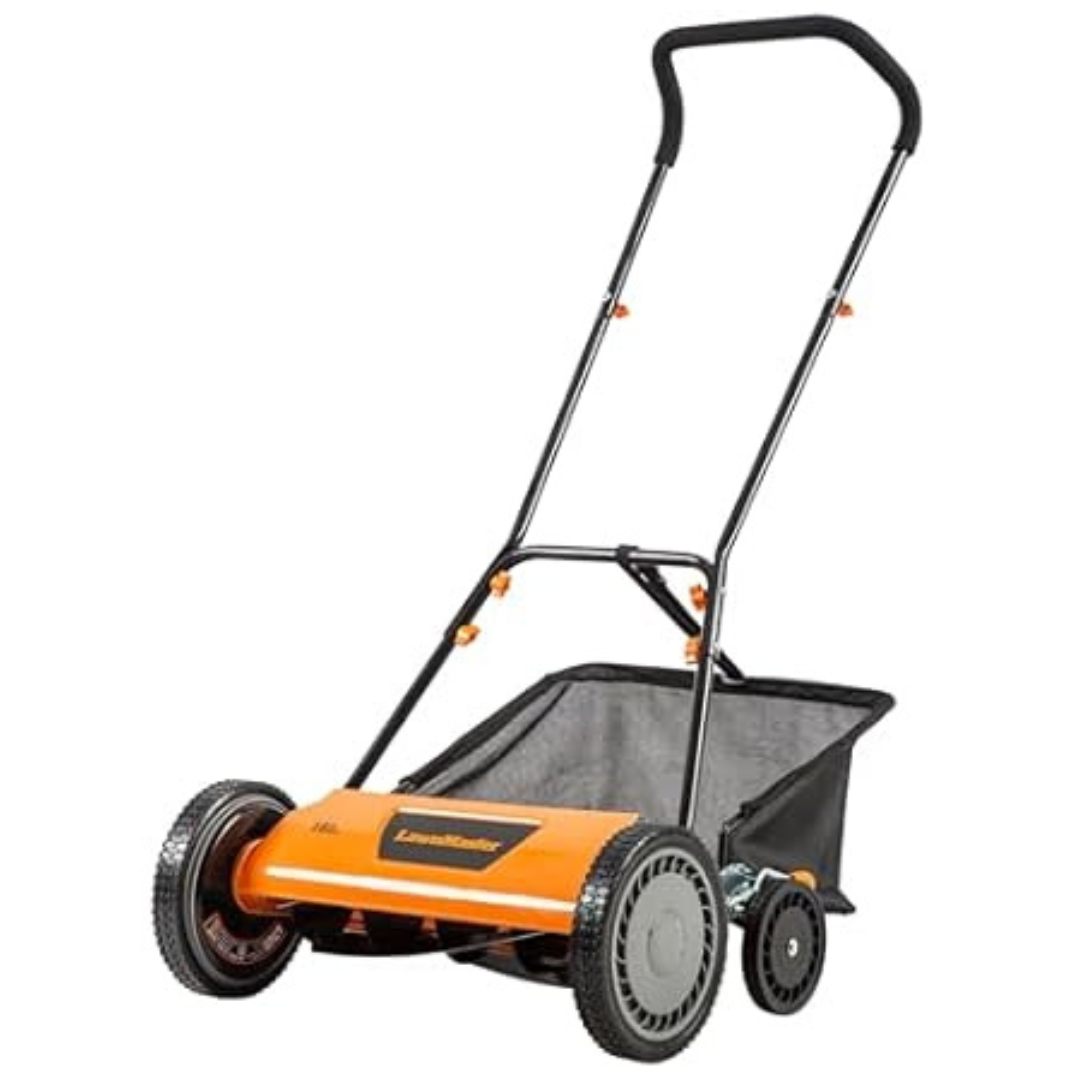LawnMaster 18" 5-Blade Push Reel Lawn Mower (LMRM1801)