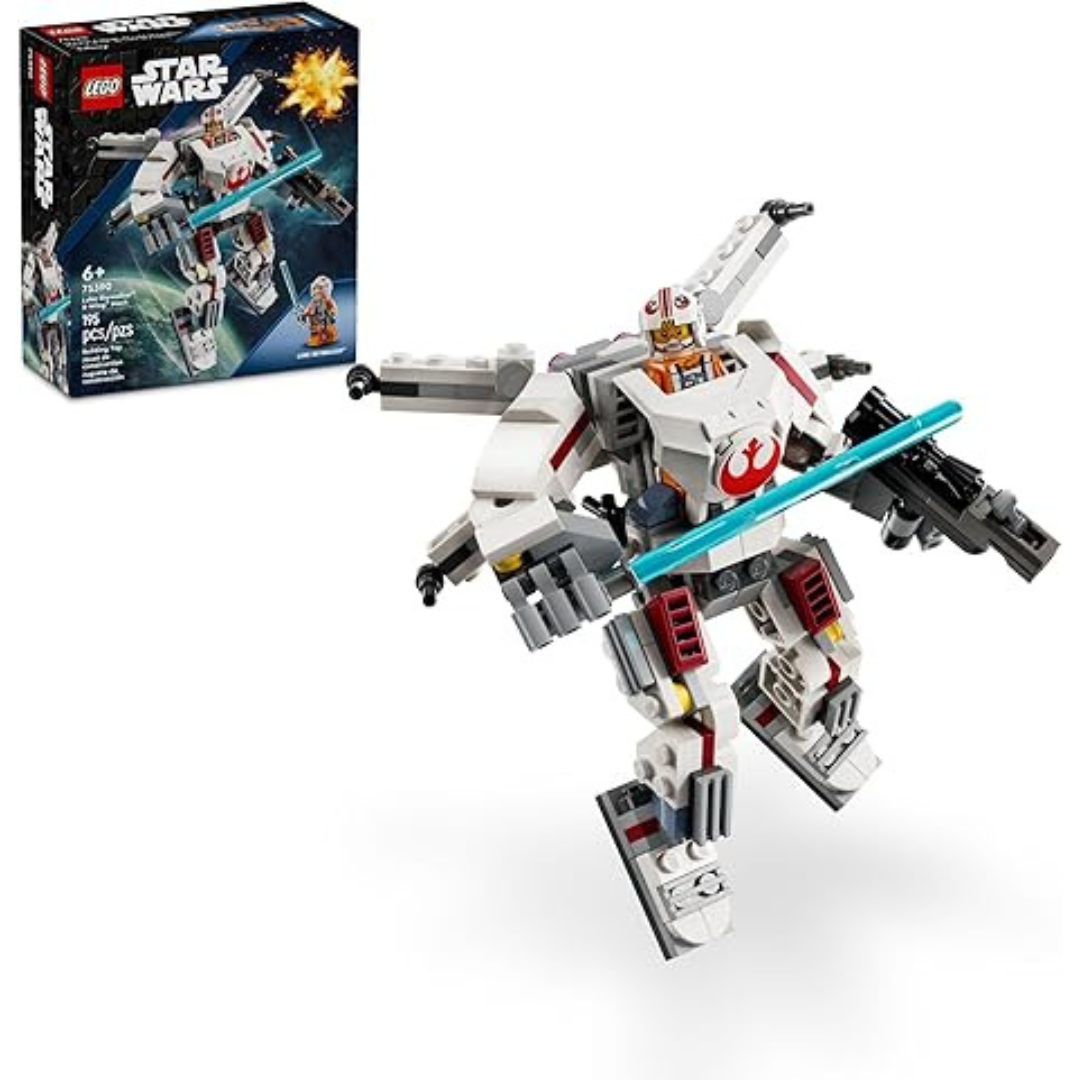 195-Piece LEGO Star Wars Luke Skywalker X-Wing Mech Action Figure 75390