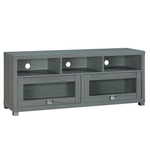 65" TV Stand with Storage & Glass Display Cabinets