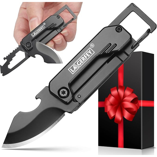 LAGERFEY Pocket Knife Keychain Multitool