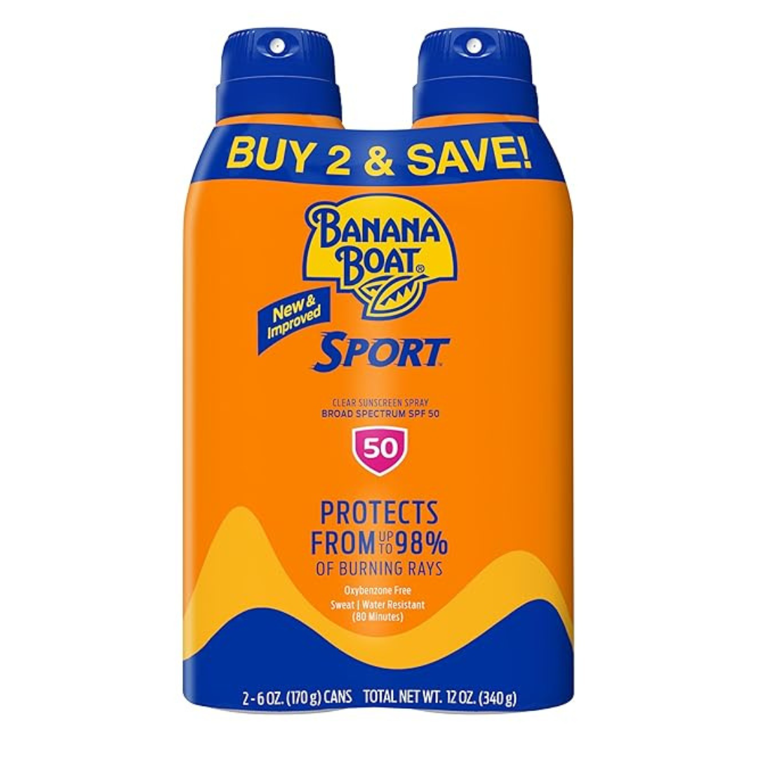 2-Pack 6oz Banana Boat Ultra Sport Performance Broad Spectrum Sunscreen