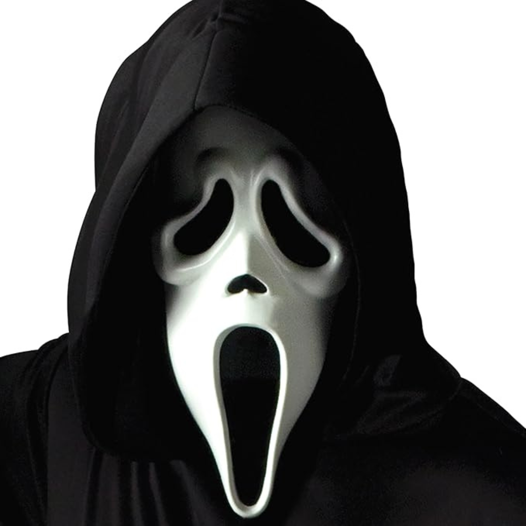 Fun World Ghost Face Mask with Shroud