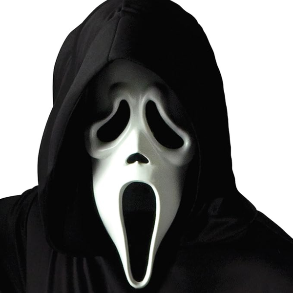 Fun World Ghost Face Mask with Shroud