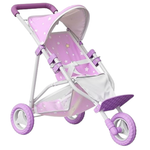 Olivia's Little World Baby Doll Jogging-Style Stroller With Canopy