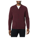 Amazon Essentials Men's Lambs Wool V-Neck Cardigan Sweater