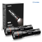 2-Pack Lepro High Lumen Lightweight LED Flashlights With Clip