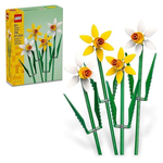 216-Piece LEGO Yellow & White Daffodil Room Decor Building Toy (40747)