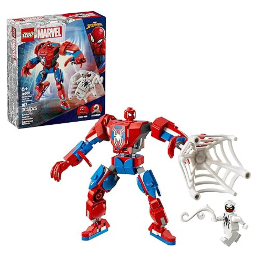 Lego Marvel Spider-Man Mech vs. Anti-Venom Building Toy Set